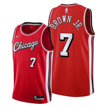 Maglia NBA Chicago Bulls Troy Brown Jr. 7 Nike 2021-22 City Edition Throwback Swingman - Uomo
